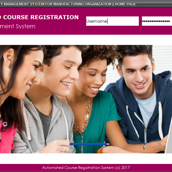 Automated Course Registration System